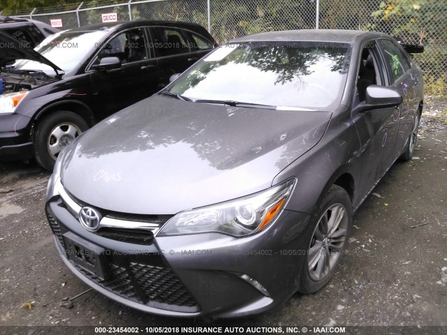 4T1BF1FK5HU742397 - 2017 TOYOTA CAMRY LE/XLE/SE/XSE GRAY photo 2