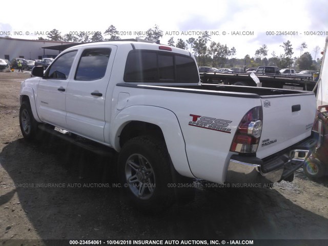 3TMJU4GN3EM156989 - 2014 TOYOTA TACOMA DOUBLE CAB PRERUNNER WHITE photo 3