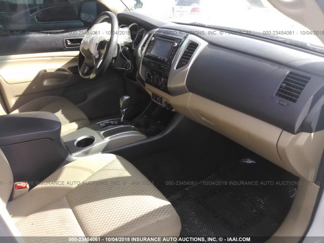 3TMJU4GN3EM156989 - 2014 TOYOTA TACOMA DOUBLE CAB PRERUNNER WHITE photo 5