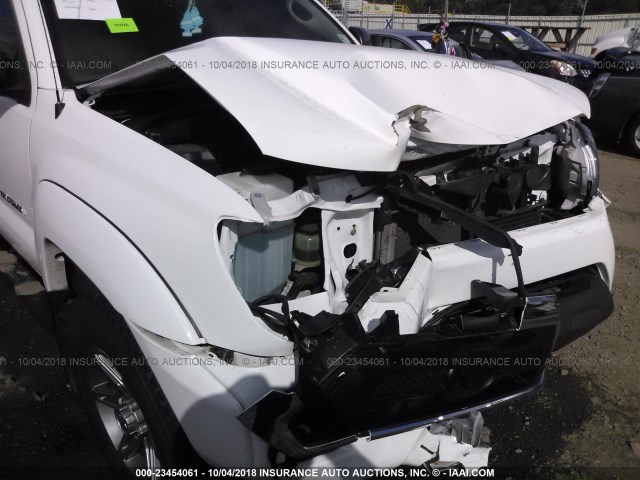 3TMJU4GN3EM156989 - 2014 TOYOTA TACOMA DOUBLE CAB PRERUNNER WHITE photo 6