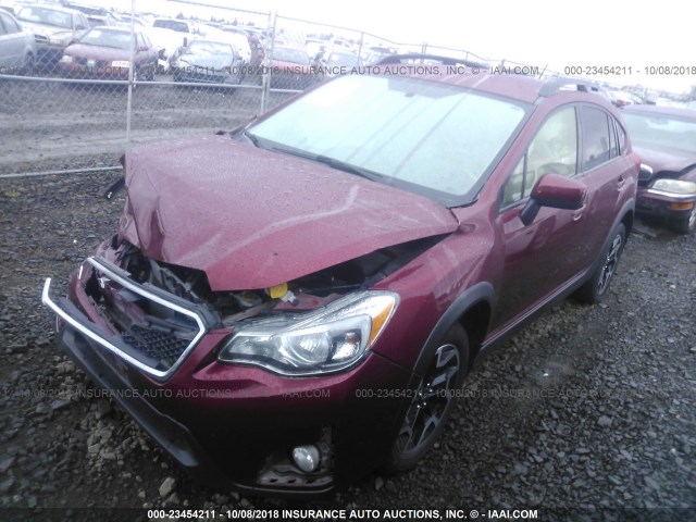 JF2GPABC4H8204984 - 2017 SUBARU CROSSTREK PREMIUM RED photo 2