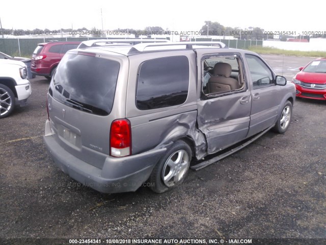 1GMDV33LX6D166209 - 2006 PONTIAC MONTANA SV6 BROWN photo 4