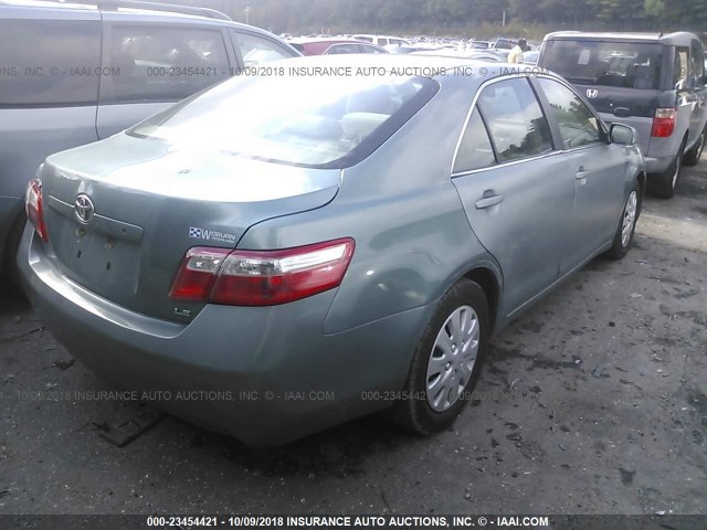 4T4BE46K79R063629 - 2009 TOYOTA CAMRY SE/LE/XLE GREEN photo 4
