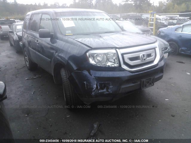 5FNYF4H29BB093779 - 2011 HONDA PILOT LX BLUE photo 6