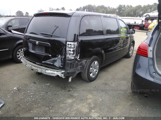 1D8HN44E69B506775 - 2009 DODGE GRAND CARAVAN SE BLACK photo 4