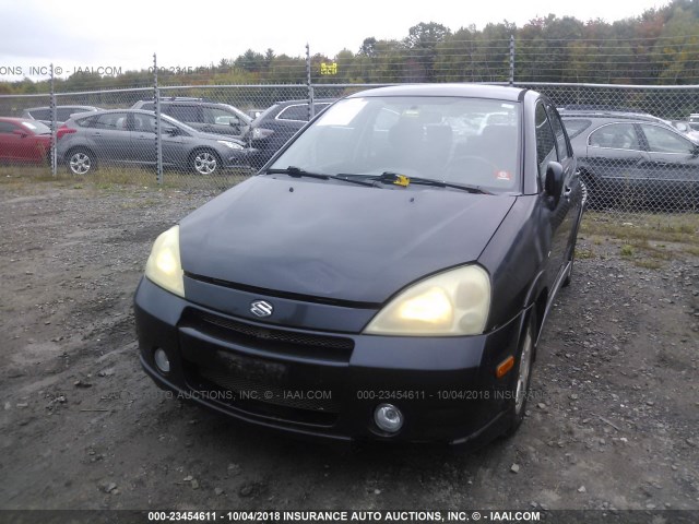 JS2RB41S235150276 - 2003 SUZUKI AERIO S/GS BLACK photo 6