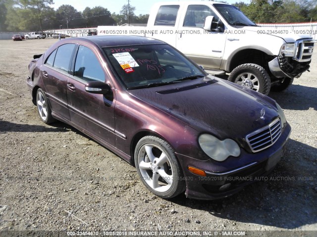 WDBRF52H86F793820 - 2006 MERCEDES-BENZ C GENERATION 2006 230 MAROON photo 1