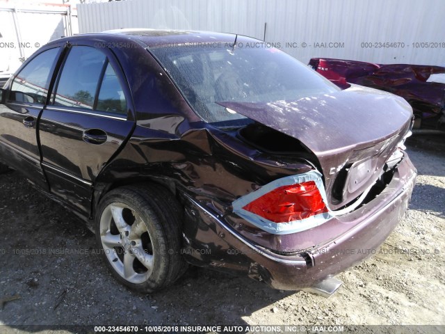 WDBRF52H86F793820 - 2006 MERCEDES-BENZ C GENERATION 2006 230 MAROON photo 6