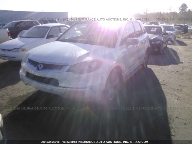 5J8TB18207A002064 - 2007 ACURA RDX WHITE photo 2