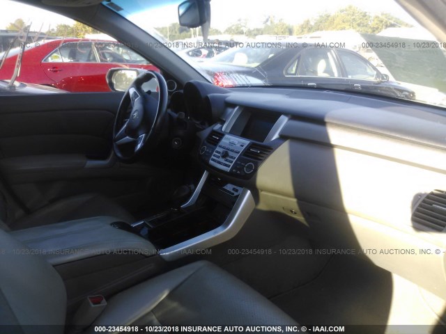 5J8TB18207A002064 - 2007 ACURA RDX WHITE photo 5