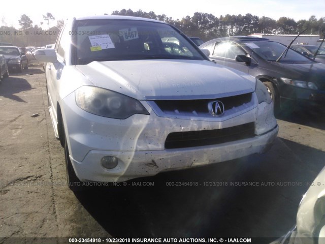 5J8TB18207A002064 - 2007 ACURA RDX WHITE photo 6