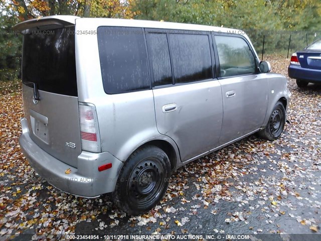 JTLKT324440151239 - 2004 TOYOTA SCION XB Сұр фото 4