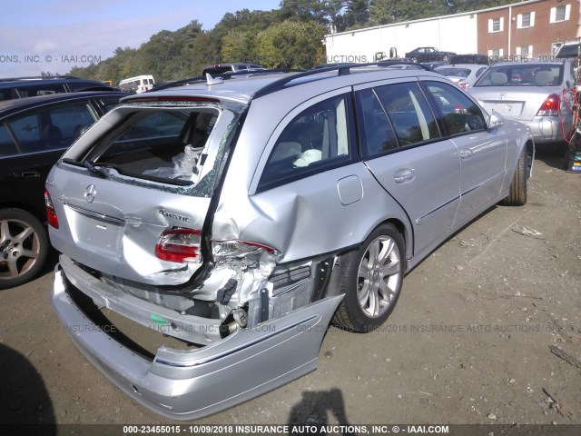 WDBUH87X79B380871 - 2009 MERCEDES-BENZ E 350 4MATIC SILVER photo 4