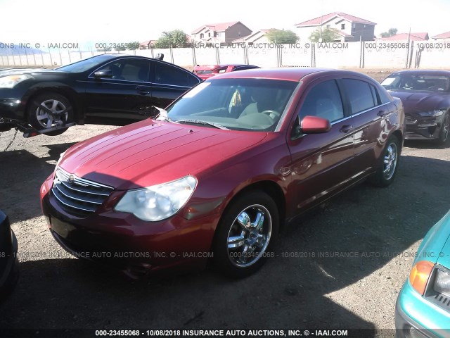 1C3LC46K27N552542 - 2007 CHRYSLER SEBRING RED photo 2