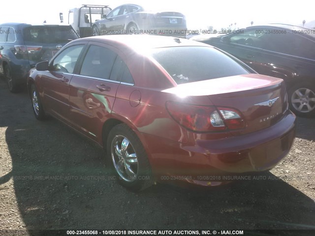 1C3LC46K27N552542 - 2007 CHRYSLER SEBRING RED photo 3