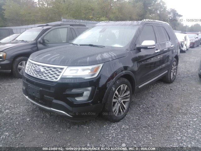 1FM5K8HT5HGB18489 - 2017 FORD EXPLORER PLATINUM BLACK photo 2