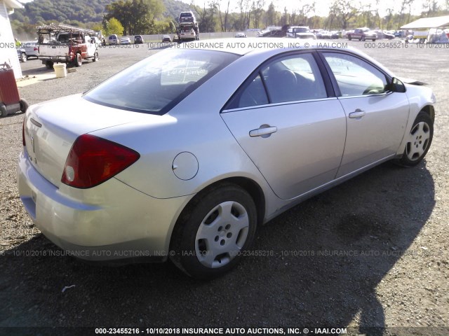 1G2ZF57BX84223732 - 2008 PONTIAC G6 VALUE LEADER/BASE SILVER photo 4