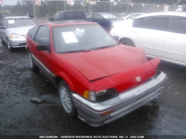 JHMAF3331ES009679 - 1984 HONDA CIVIC 1500 CRX RED photo 1