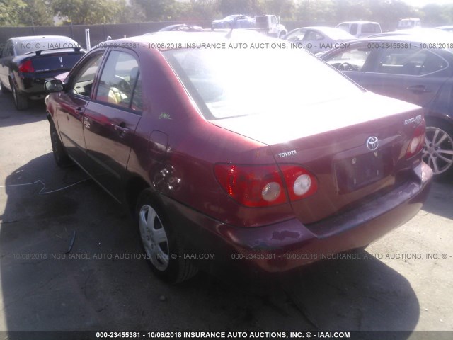 1NXBR32E15Z521779 - 2005 TOYOTA COROLLA CE/LE/S RED photo 3