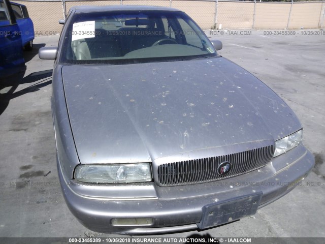 2G4WB52K0T1503161 - 1996 BUICK REGAL CUSTOM GRAY photo 6