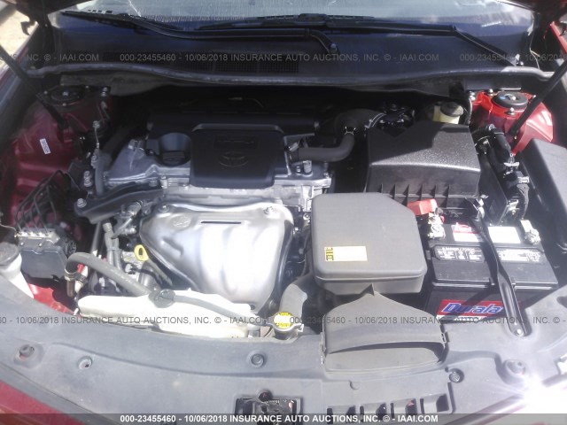 4T1BF1FK3EU841232 - 2014 TOYOTA CAMRY L/SE/LE/XLE წითელი ფოტო 10