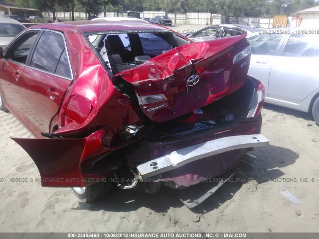 4T1BF1FK3EU841232 - 2014 TOYOTA CAMRY L/SE/LE/XLE RED photo 6