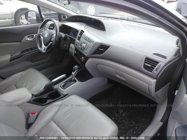 2HGFB2F9XCH500142 - 2012 HONDA CIVIC EXL 黑色 照片 5
