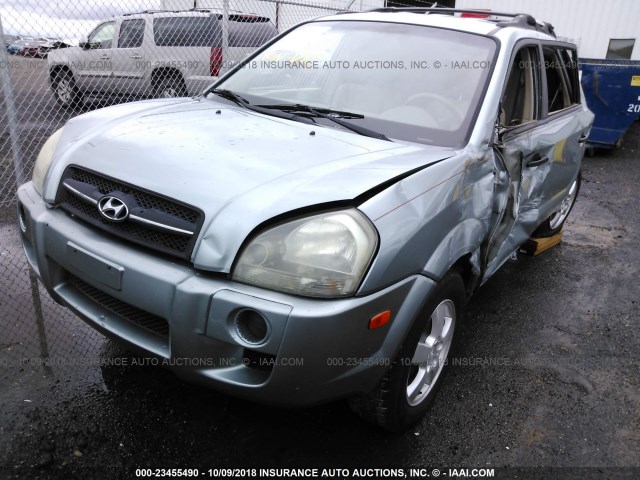 KM8JM12B46U447117 - 2006 HYUNDAI TUCSON GL GREEN photo 2