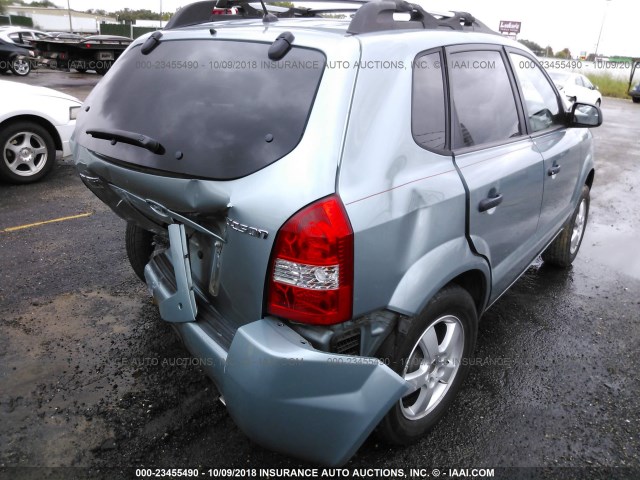 KM8JM12B46U447117 - 2006 HYUNDAI TUCSON GL GREEN photo 4