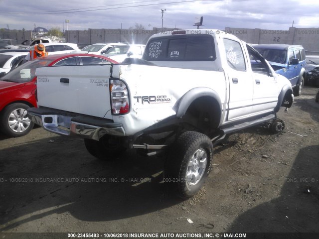 5TEHN72N93Z292807 - 2003 TOYOTA TACOMA DOUBLE CAB 白色 照片 4