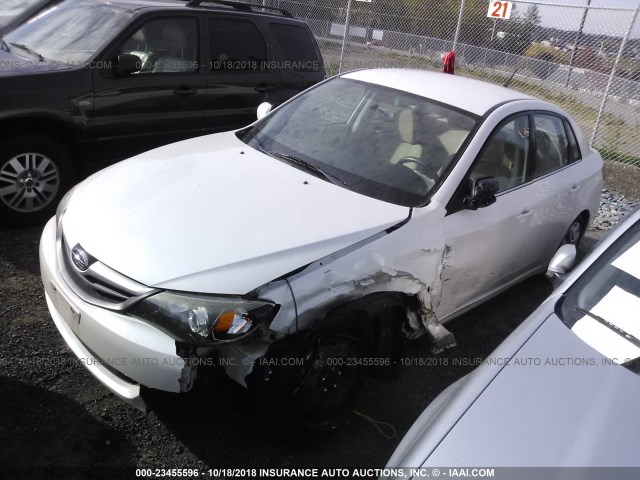 JF1GE6A60AH504658 - 2010 SUBARU IMPREZA 2.5I WHITE photo 2