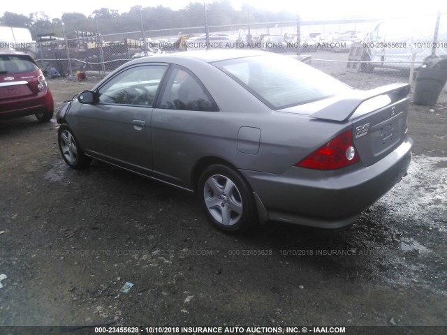 1HGEM22994L080163 - 2004 HONDA CIVIC EX GRAY photo 3