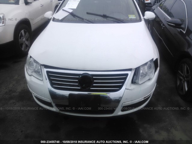 WVWGK73C97P106357 - 2007 VOLKSWAGEN PASSAT 2.0T WHITE photo 6