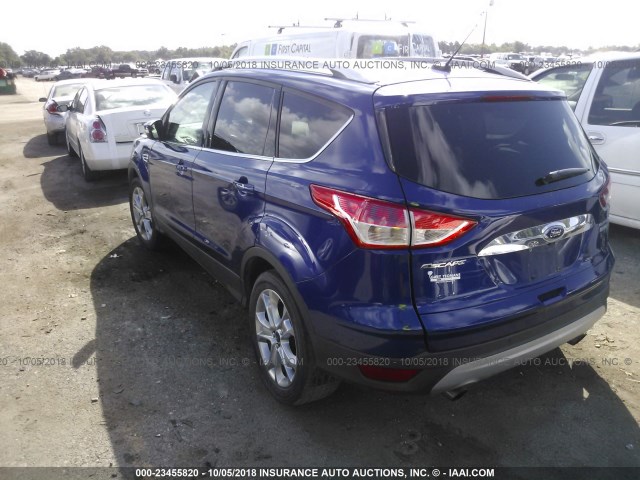 1FMCU0JX9GUA61035 - 2016 FORD ESCAPE TITANIUM BLUE photo 3