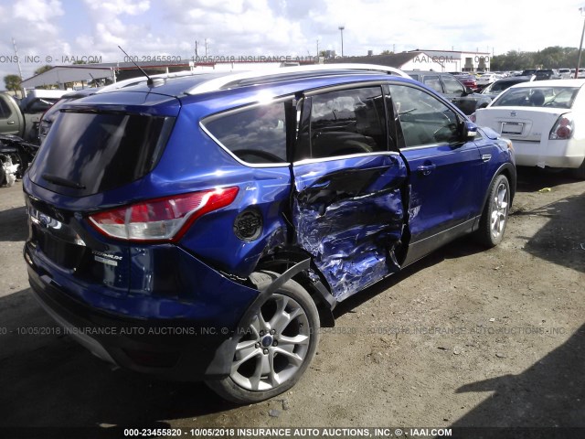 1FMCU0JX9GUA61035 - 2016 FORD ESCAPE TITANIUM BLUE photo 4