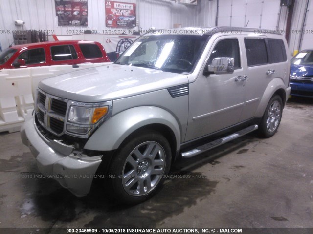 1D8GU58K38W268802 - 2008 DODGE NITRO SLT SILVER photo 2