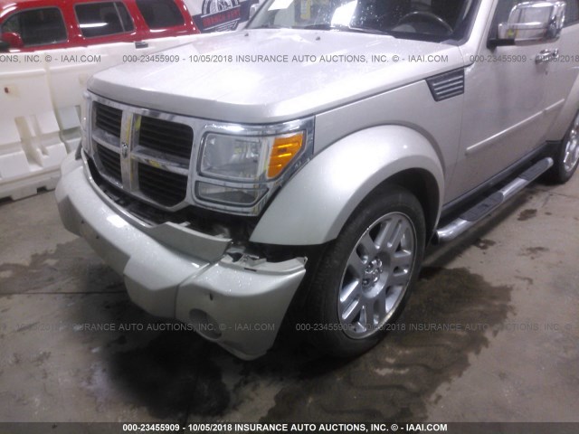 1D8GU58K38W268802 - 2008 DODGE NITRO SLT SILVER photo 6