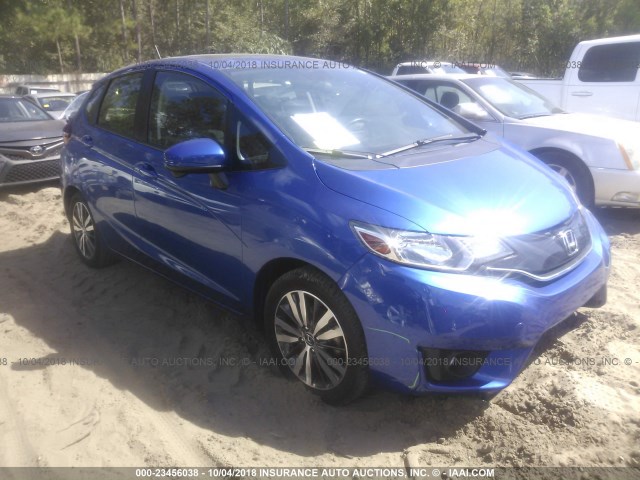 JHMGK5H72GX010312 - 2016 HONDA FIT EX/EXL BLUE photo 1