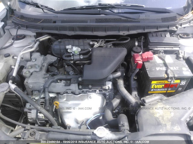 JN8AS5MT2BW562583 - 2011 NISSAN ROGUE S/SV/KROM SILVER photo 10