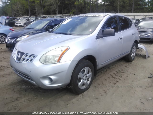 JN8AS5MT2BW562583 - 2011 NISSAN ROGUE S/SV/KROM SILVER photo 2