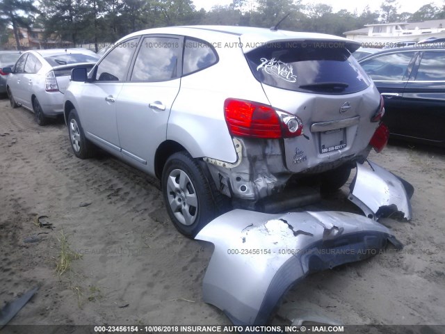 JN8AS5MT2BW562583 - 2011 NISSAN ROGUE S/SV/KROM SILVER photo 3