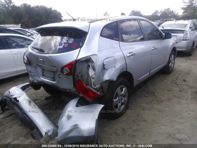 JN8AS5MT2BW562583 - 2011 NISSAN ROGUE S/SV/KROM SILVER photo 4