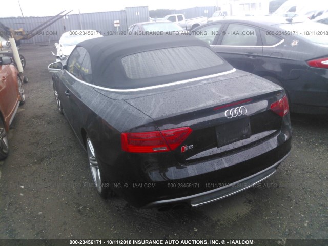 WAUVGAFH2DN003752 - 2013 AUDI S5 PRESTIGE BLACK photo 3