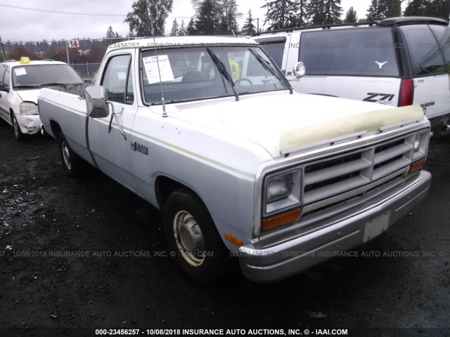 1B7HD14T9GS112568 - 1986 DODGE D-SERIES D150 YELLOW photo 1