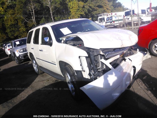 1GNSKCE07BR187014 - 2011 CHEVROLET TAHOE K1500 LTZ WHITE photo 1