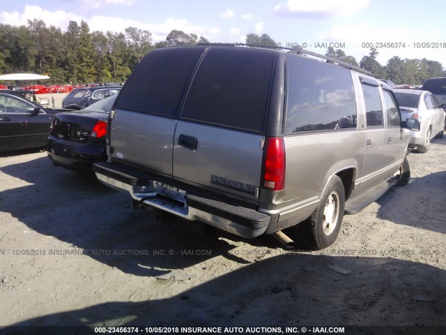 3GNEC16R0XG156755 - 1999 CHEVROLET SUBURBAN C1500 GOLD photo 4