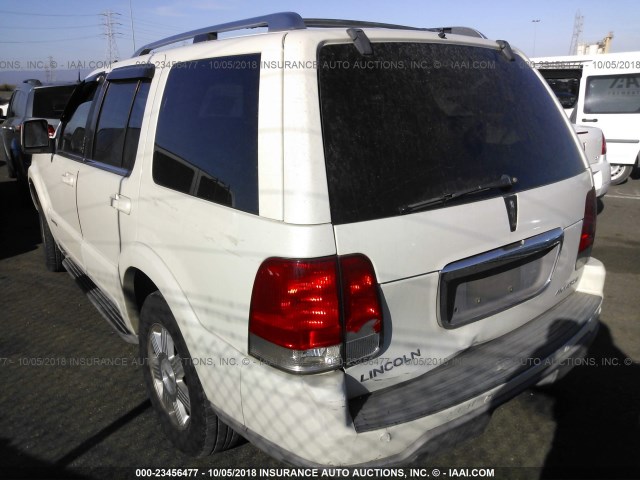 5LMEU68H53ZJ09540 - 2003 LINCOLN AVIATOR 白色 照片 3