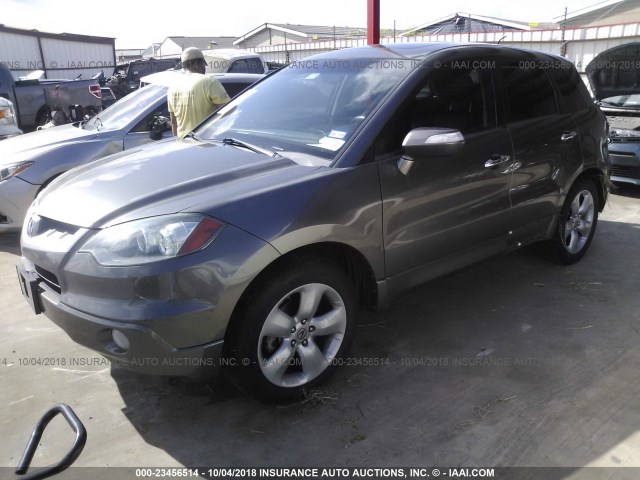 5J8TB18268A021302 - 2008 ACURA RDX GRAY photo 2