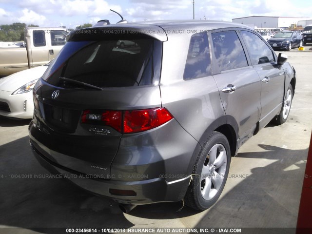 5J8TB18268A021302 - 2008 ACURA RDX GRAY photo 4