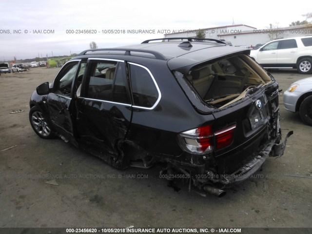 5UXZV4C55D0B09603 - 2013 BMW X5 XDRIVE35I BLACK photo 3